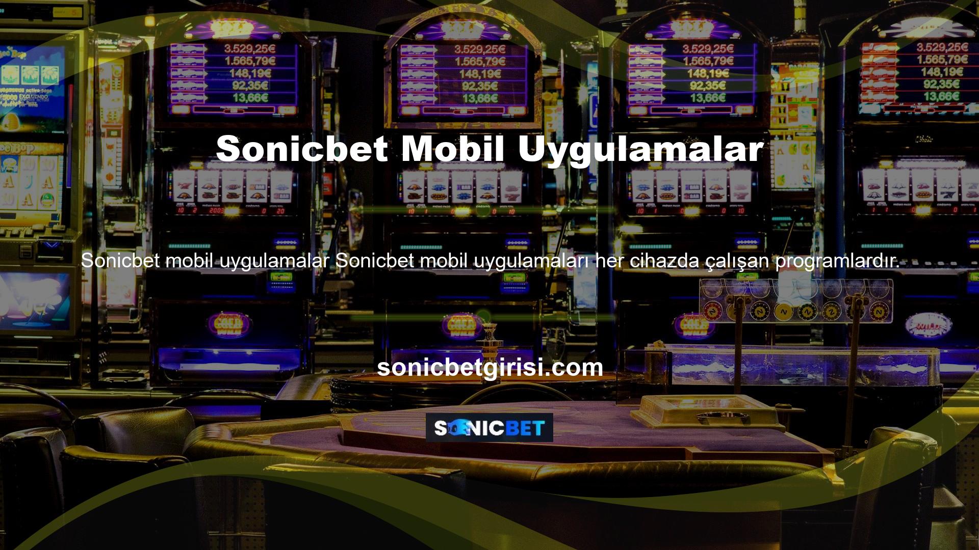 Sonicbet bir cep telefonundan erişilebilen bir web sitesi ve kullanımı kolay ve çevrimiçi bir web sitesinde müşterilerin ihtiyaçlarını karşılayan bir web sitesi yaptı